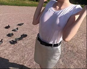 it's a pleasure to walk in the park without panties
